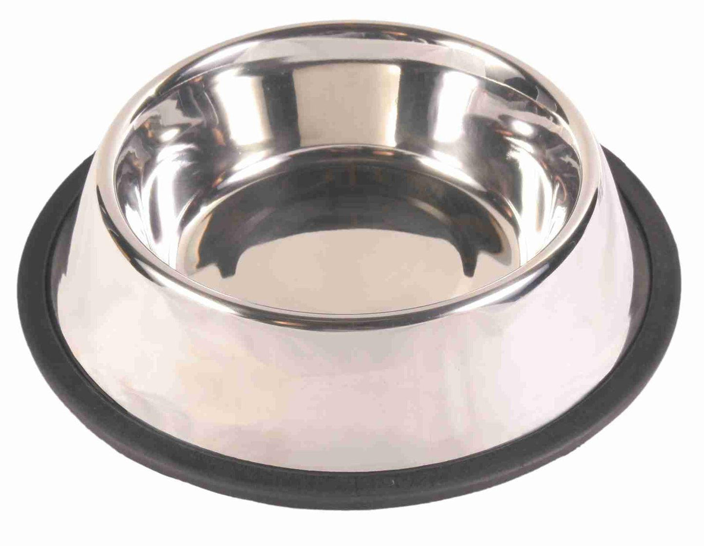 Trixie Stainless steel bowl, rubber base ring, 0.7 l/diam. 21 cm.