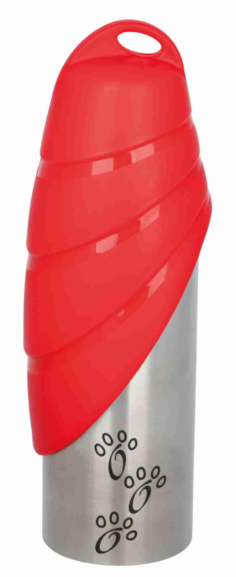 Trixie Bottle with bowl, stainless steel/plastic, 750 ml.