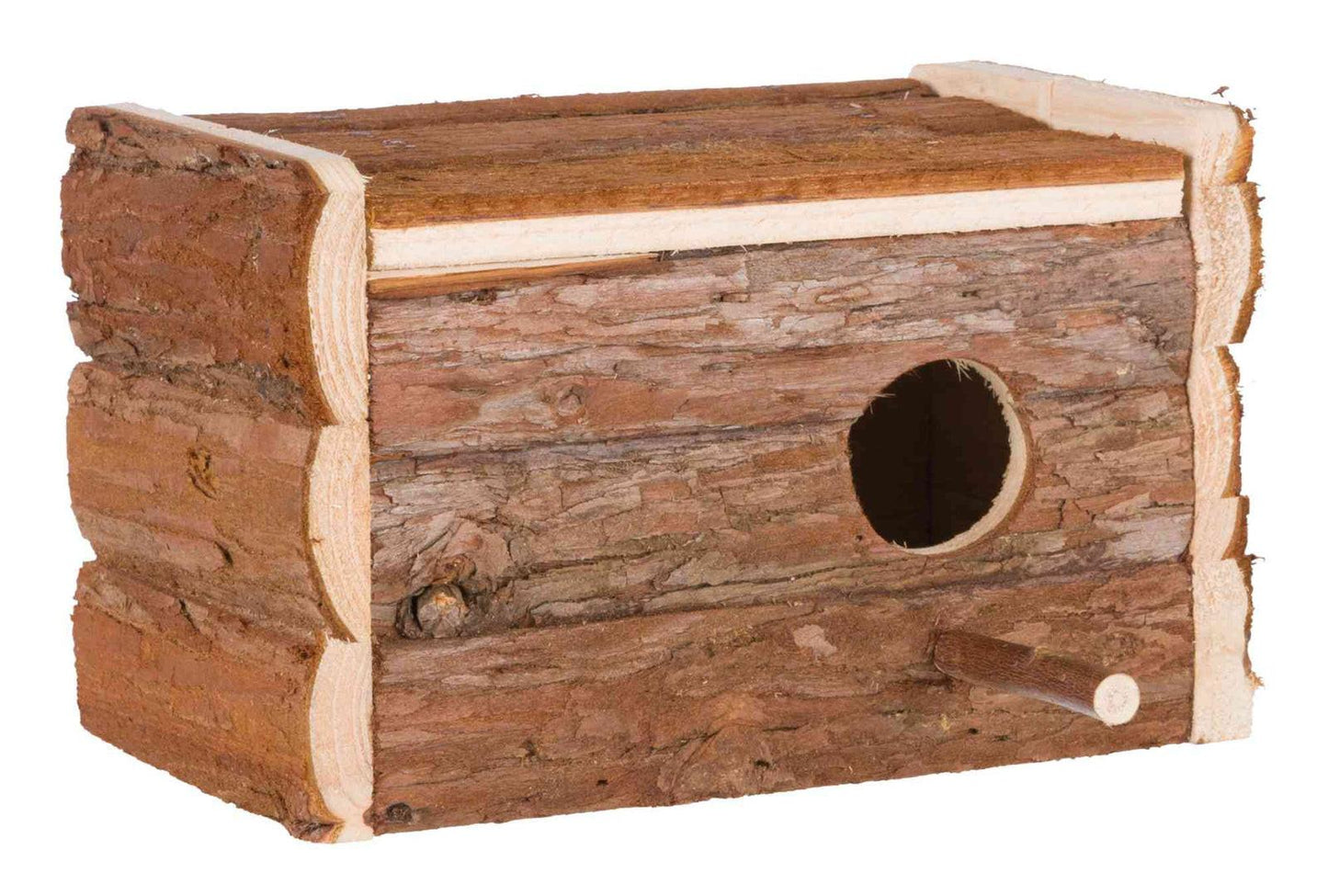 Trixie Natural Living nest box, 21 x 13 x 12 cm/diam. 3.8 cm.