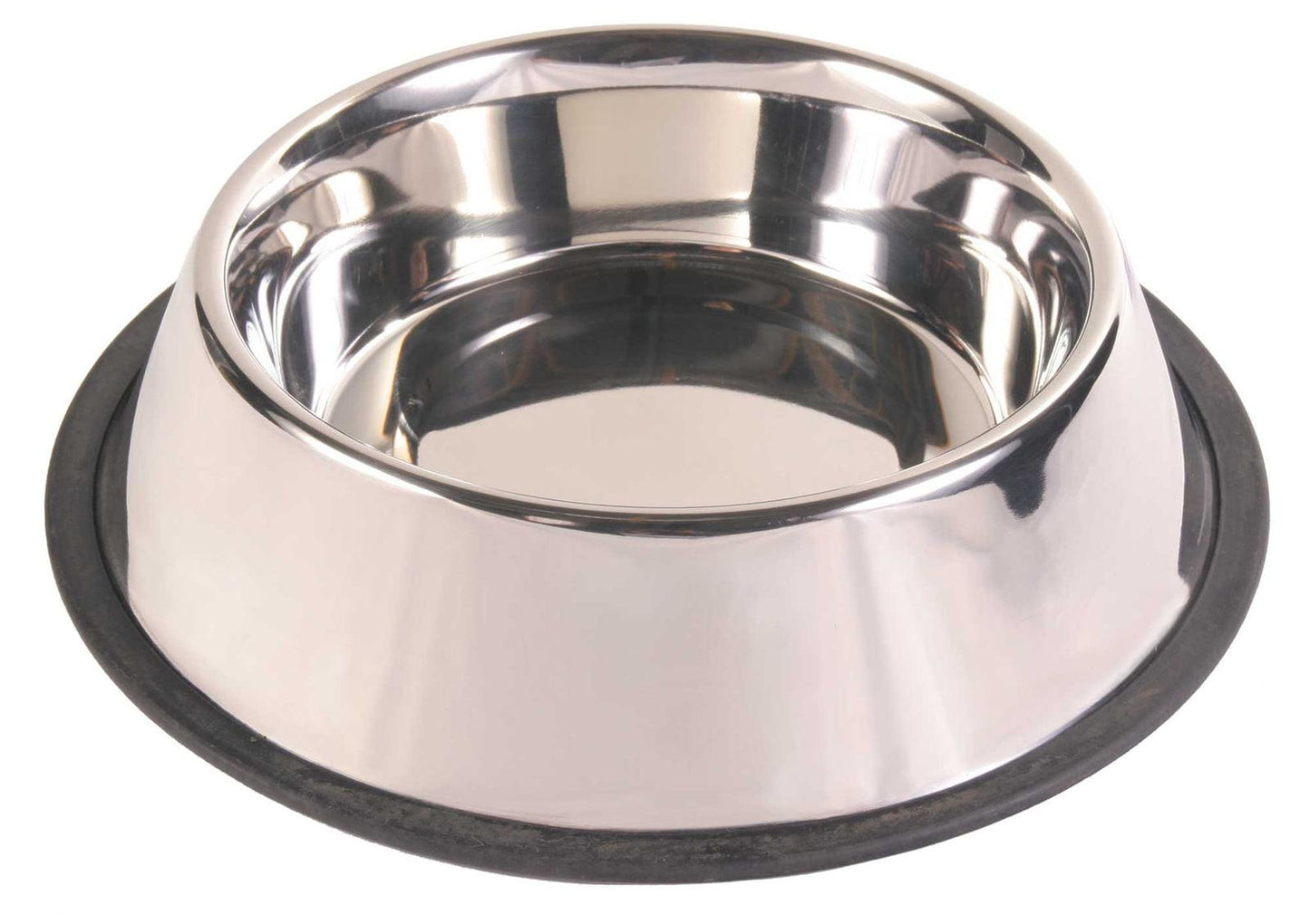 Trixie Stainless steel bowl, rubber base ring, 2.8 l/diam. 34 cm.