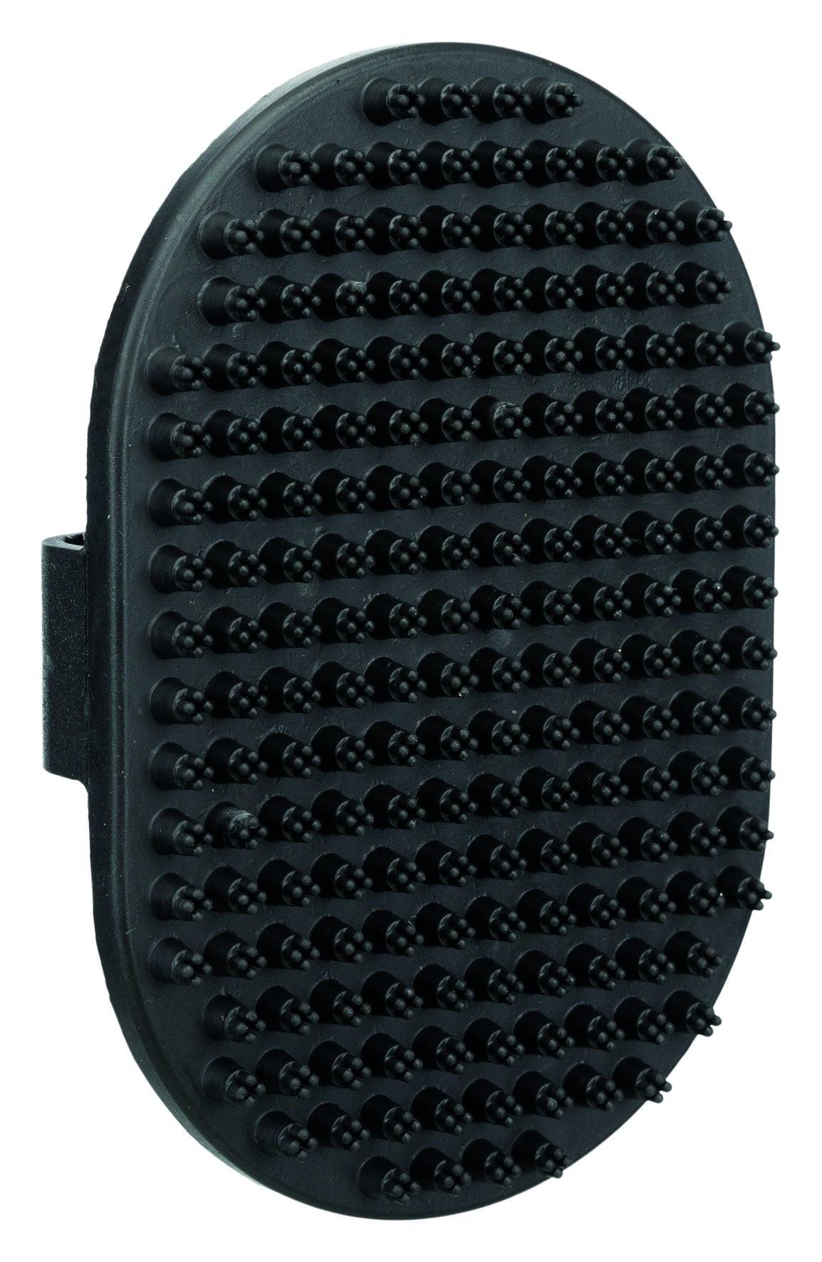 Trixie Massage brush with hand-loop, rubber, 9 x 13 cm.