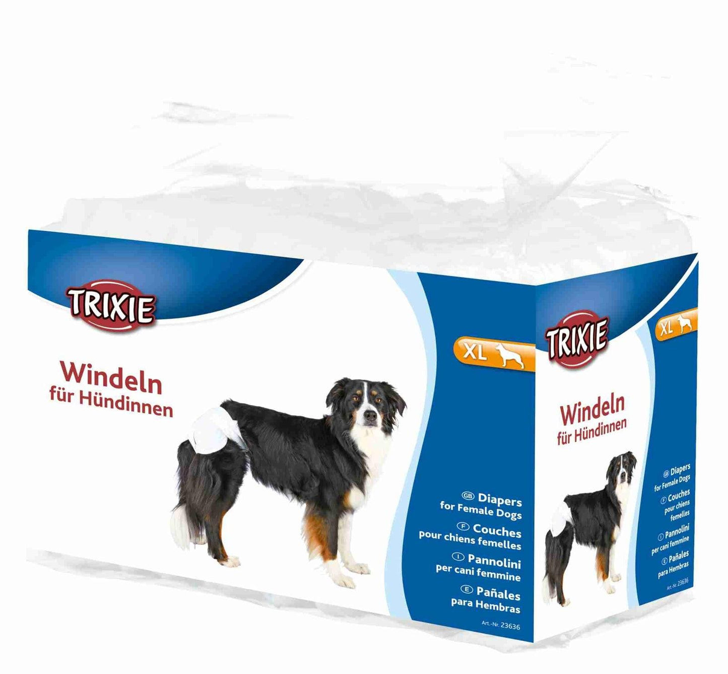 Trixie Diapers for female dogs, XL, 12 pcs..