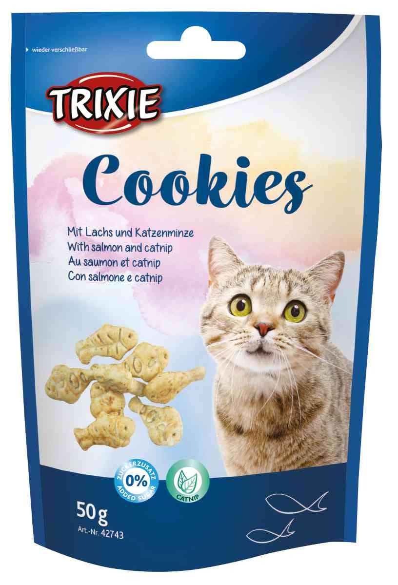 Trixie Cookies with salmon and catnip, 50 g.