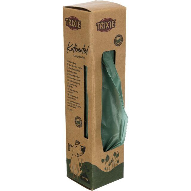 Trixie Dog poop bags, compostable, 100 bags, forest.