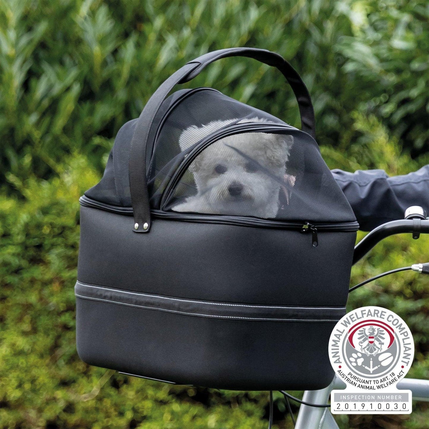 Trixie Bicycle basket, 41 x 47 x 39 cm, black.