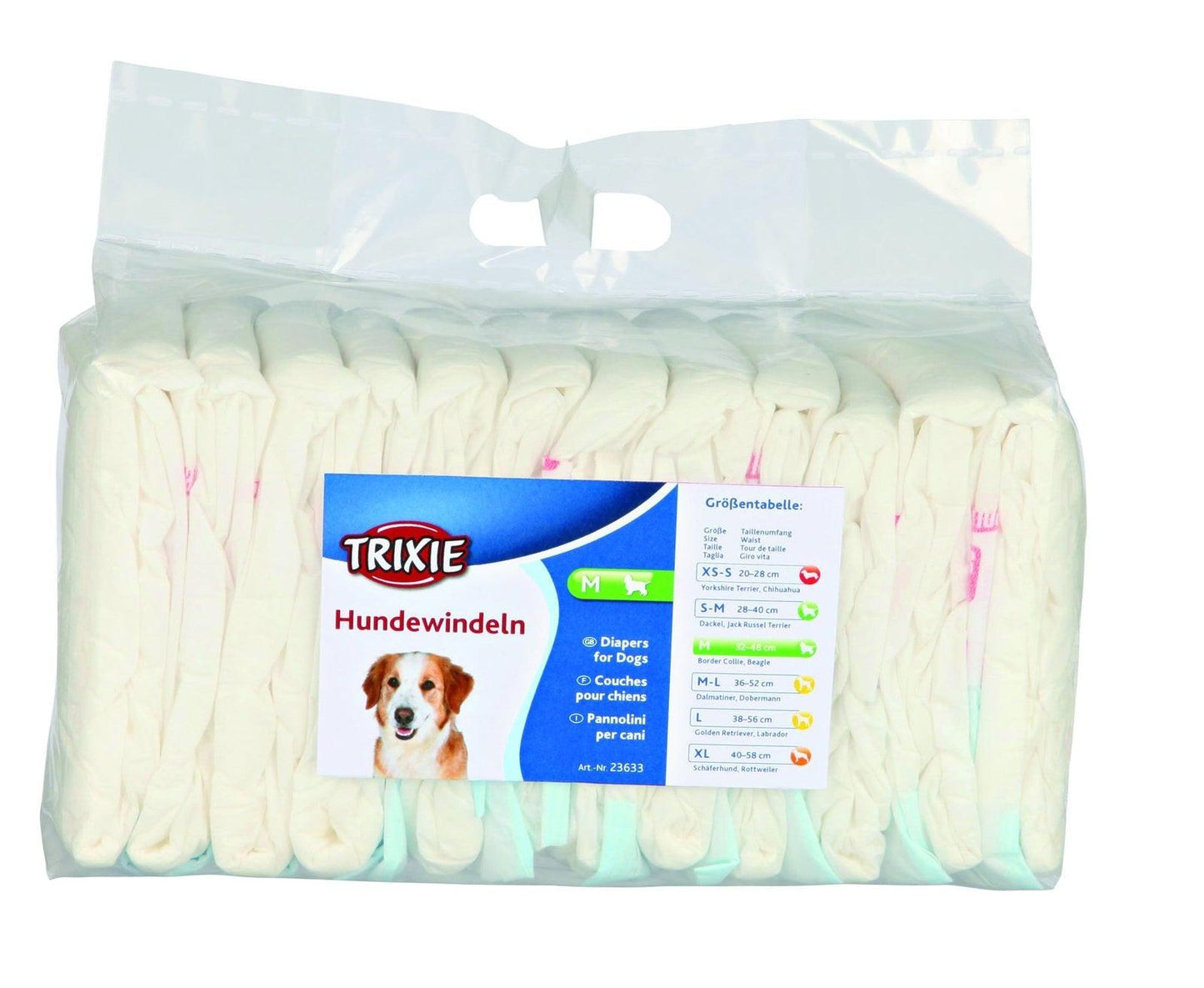 Trixie Diapers for female dogs, M, 12 pcs..