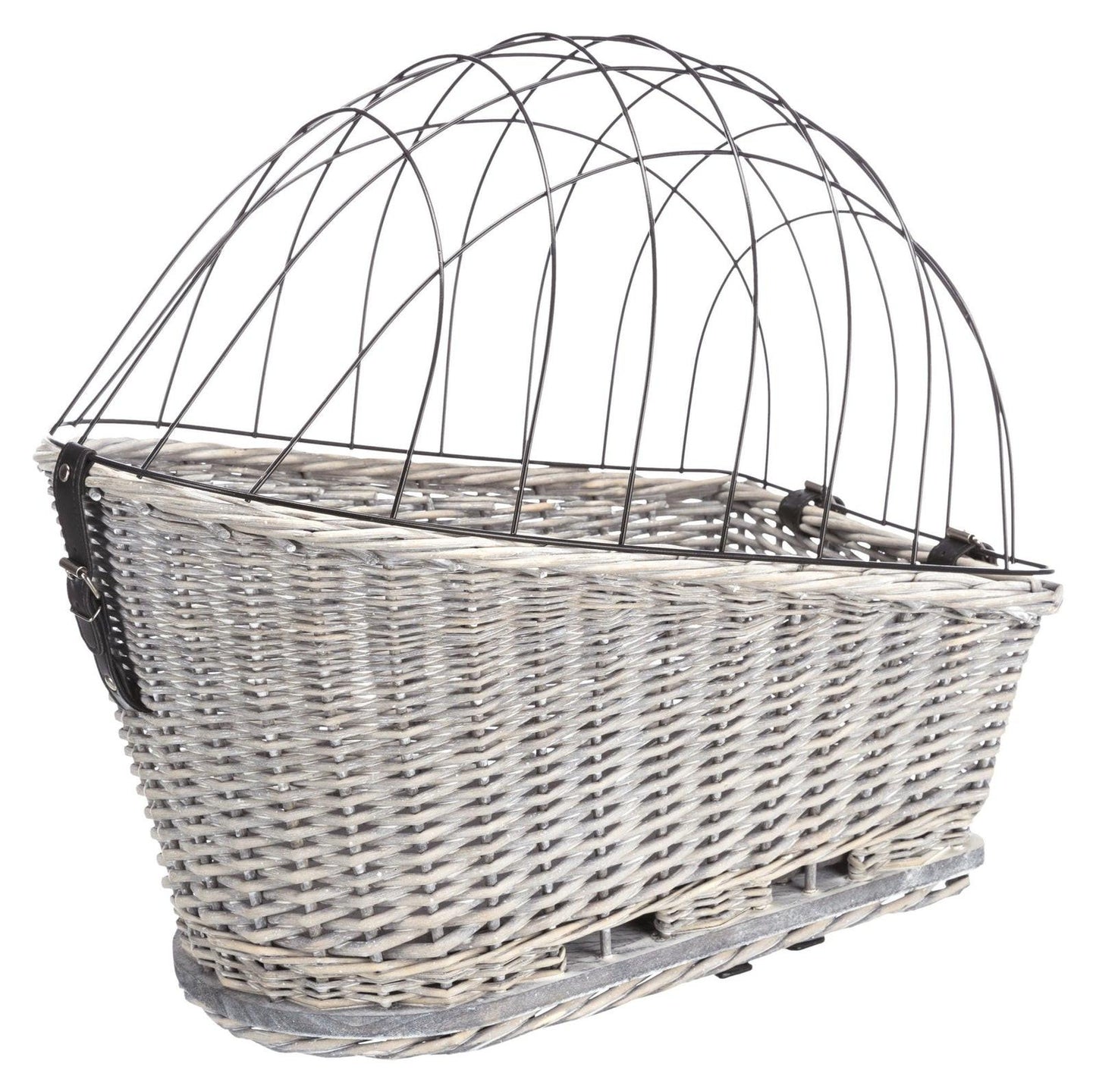 Trixie Bicycle basket with lattice, 35 x49 x55 cm, grey.