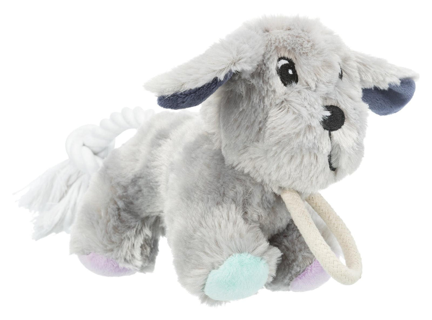 Trixie Junior dog with rope, plush, 24 cm.
