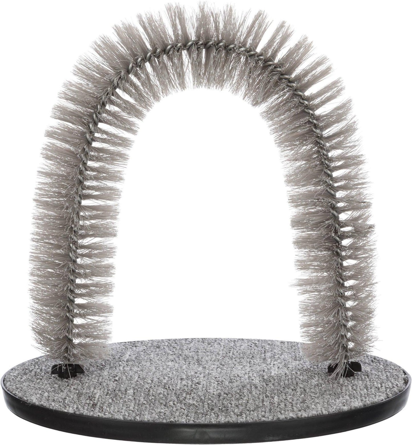 Trixie Massage and fur care arch, cat, 36 x 33 cm, grey.