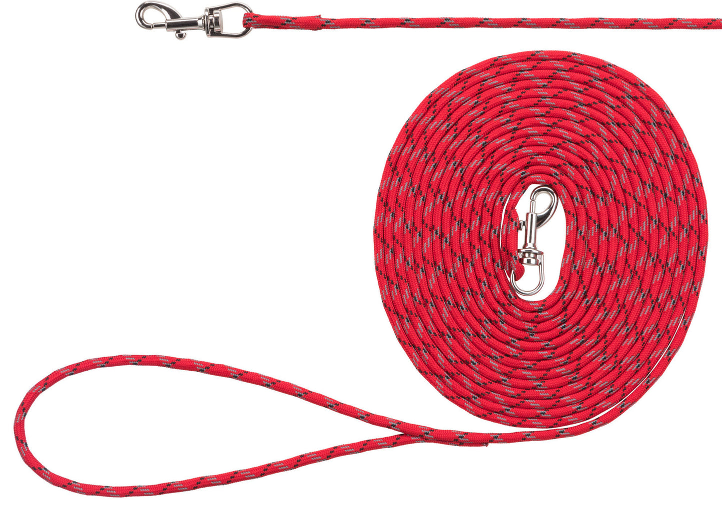Trixie Junior puppy tracking leash, 4 m/Ç÷ 4 mm, red