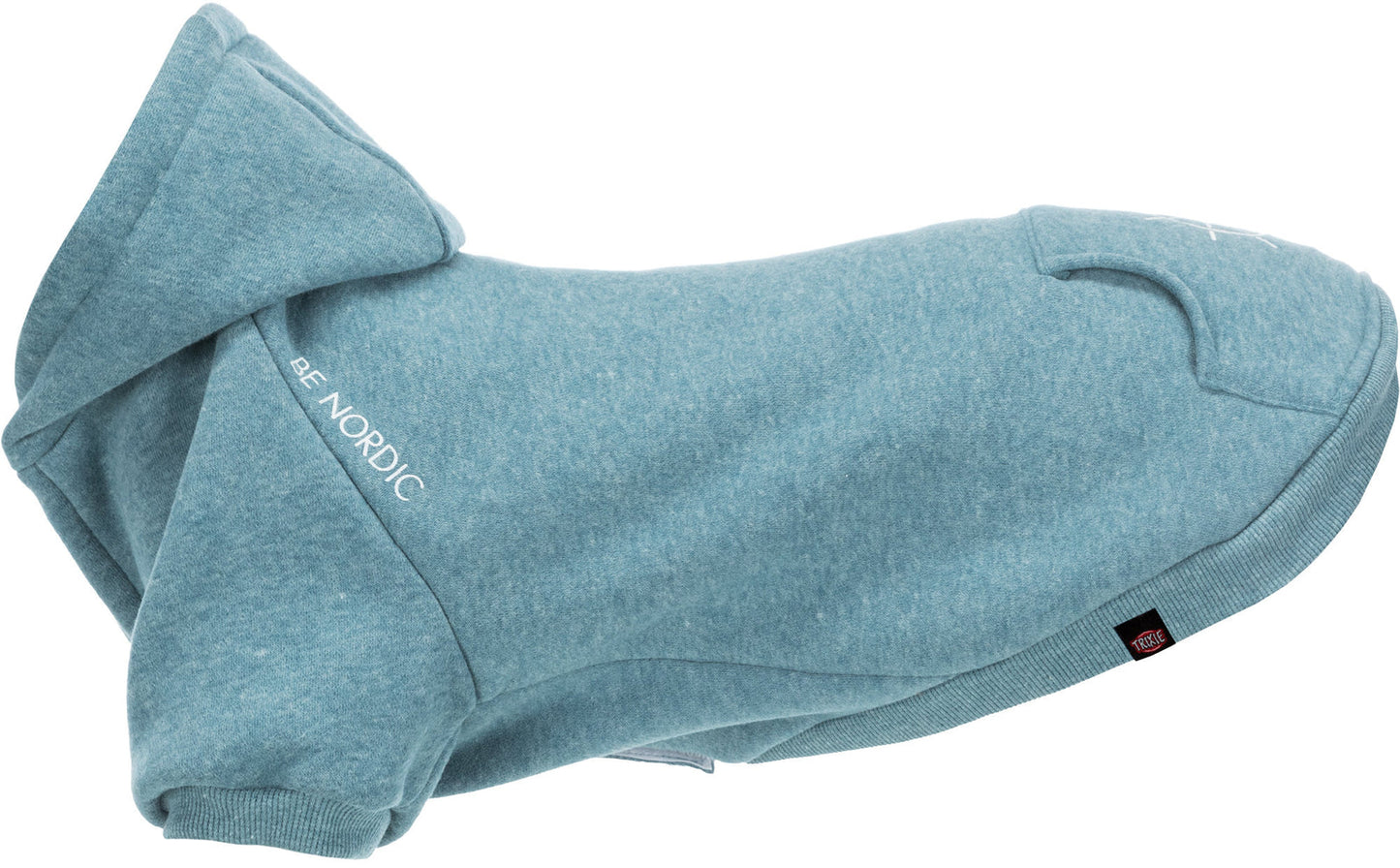 Trixie BE NORDIC Flensburg hoodie, L: 62 cm, petrol