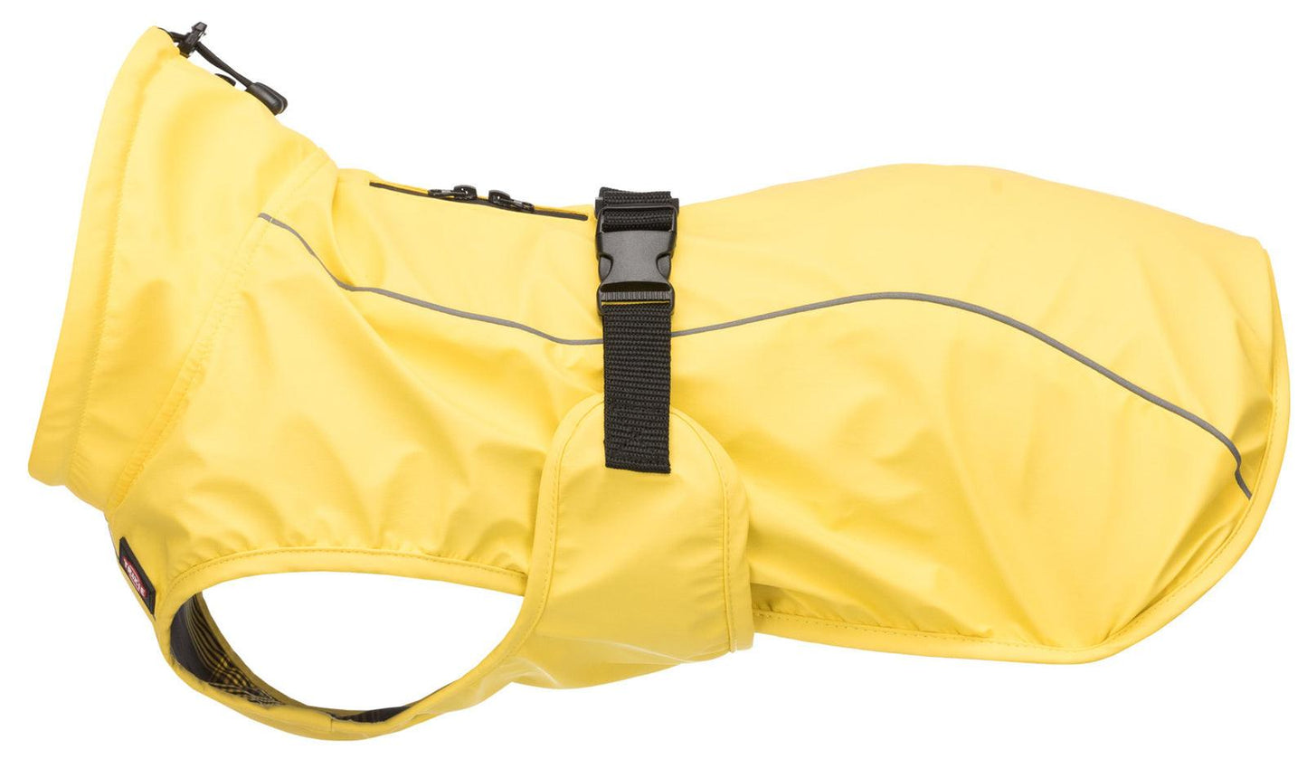 Trixie Vimy rain coat, S: 40 cm: 40-54 cm, yellow.