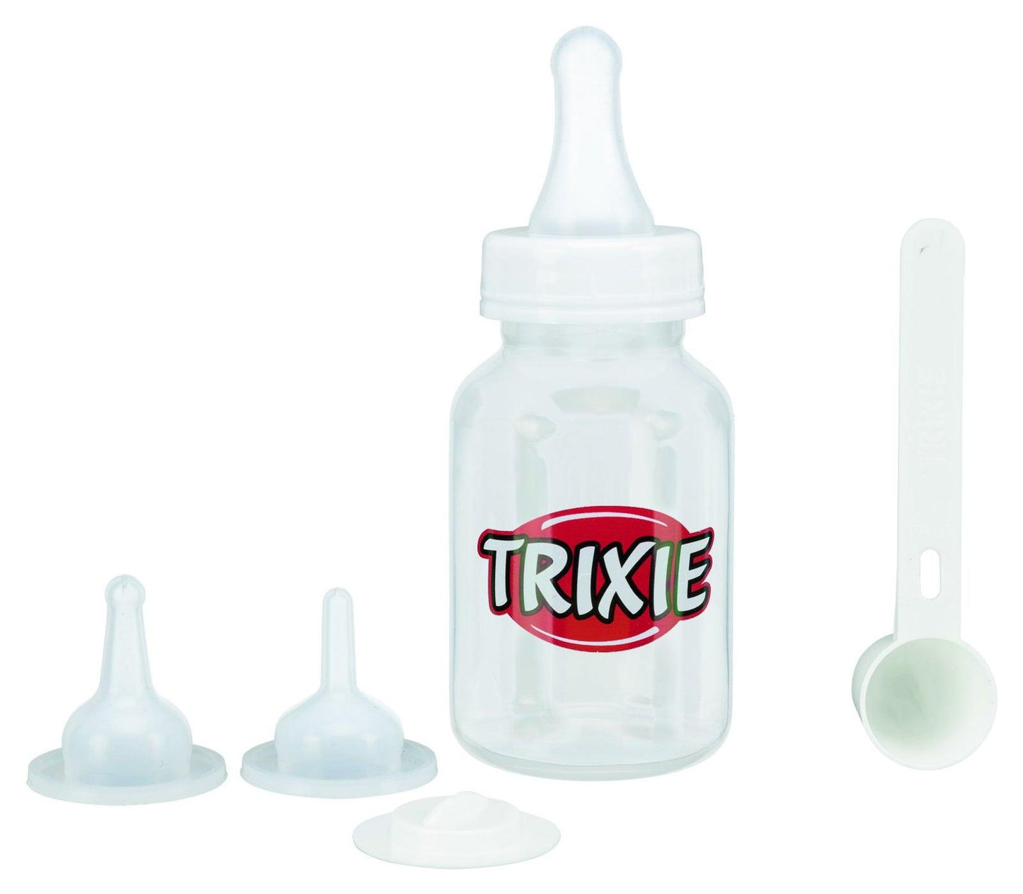 Trixie Suckling bottle set, 120 ml, transparent/white.