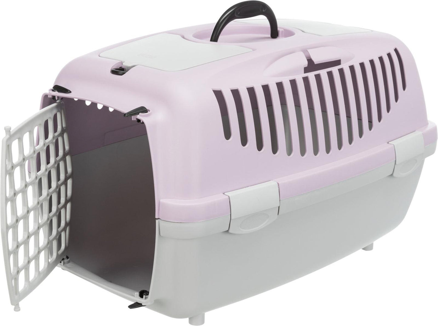 Trixie Capri 2 transport box, XSƒ??S: 37 x 34 x 55 cm, light grey/light lilac.