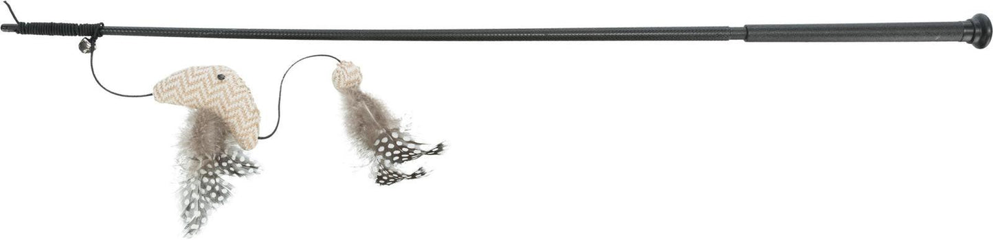 Trixie Playing rod XXL with fish, plastic/fabric, catnip, 65 cm.