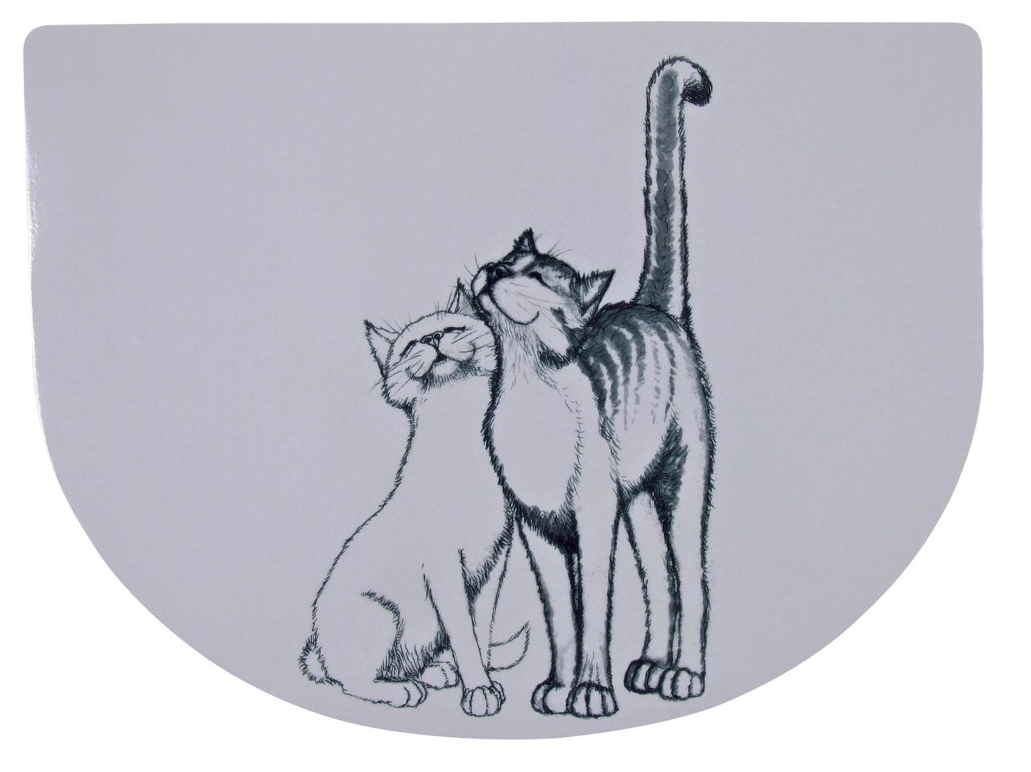 Trixie Place mat Pussy Cat, 40 x 30 cm, white.