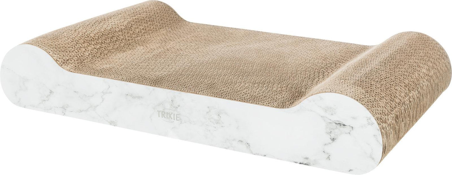 Trixie Scratching cardboard XXL, 64 x 11 x 37 cm, light grey.