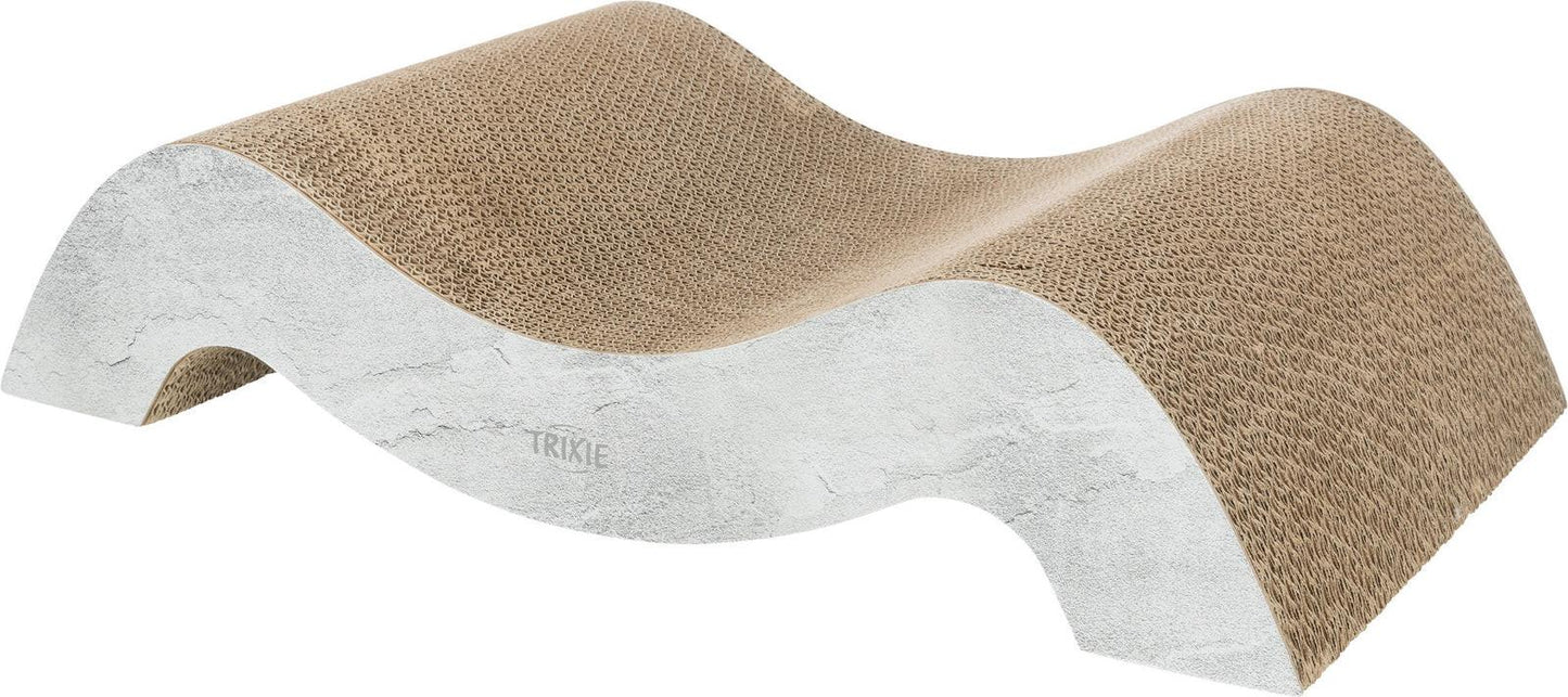 Trixie Scratching cardboard XXL, 64 x 14 x 37 cm, grey.