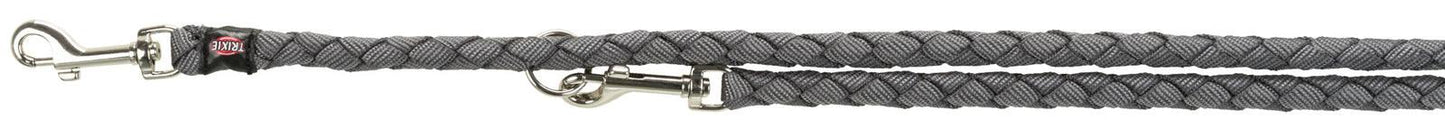 Trixie Cavo adjustable leash, L-XL: 2.00 m/ 18 mm, graphite.