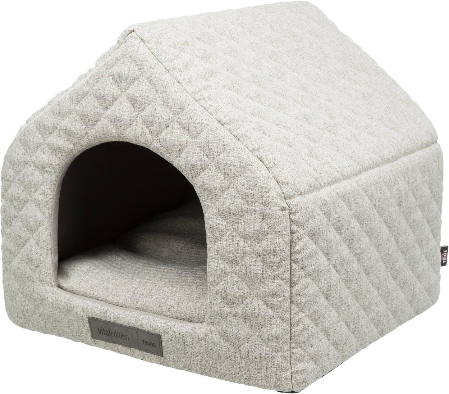 Trixie Noah vital cuddly cave, 40 x 45 x 43 cm, light grey.