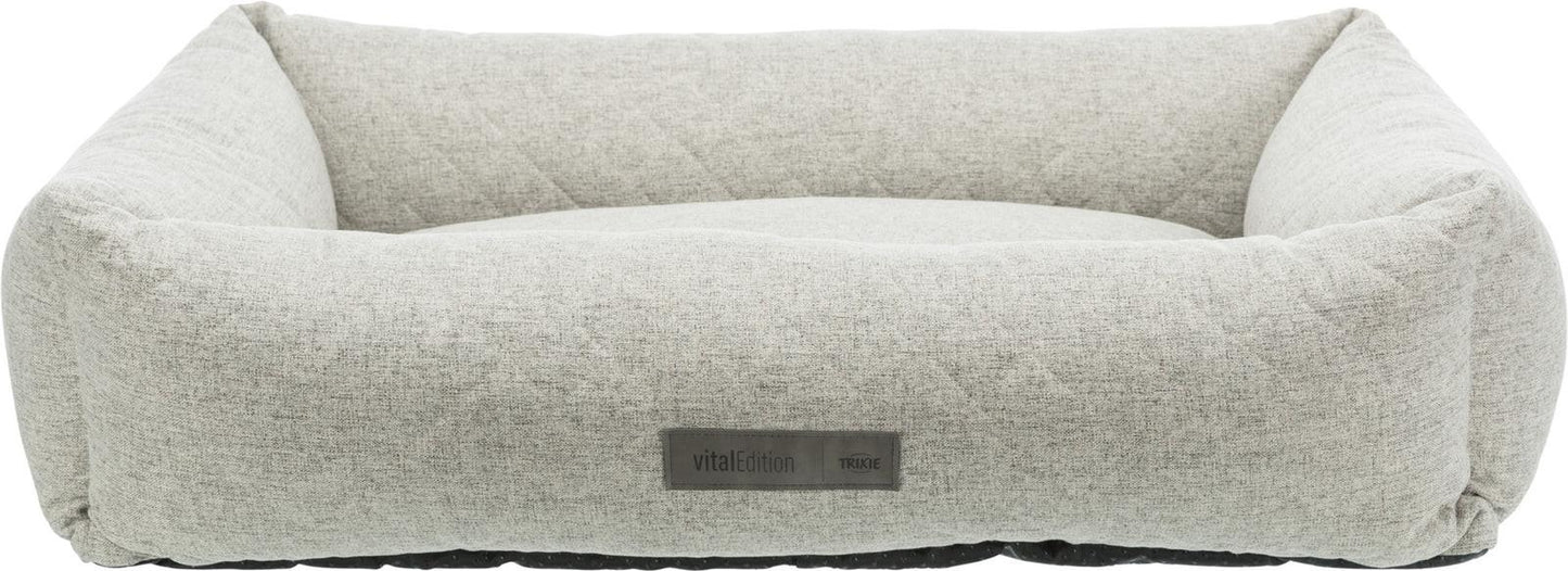 Trixie Noah vital bed, square, 100 x 70 cm, light grey.