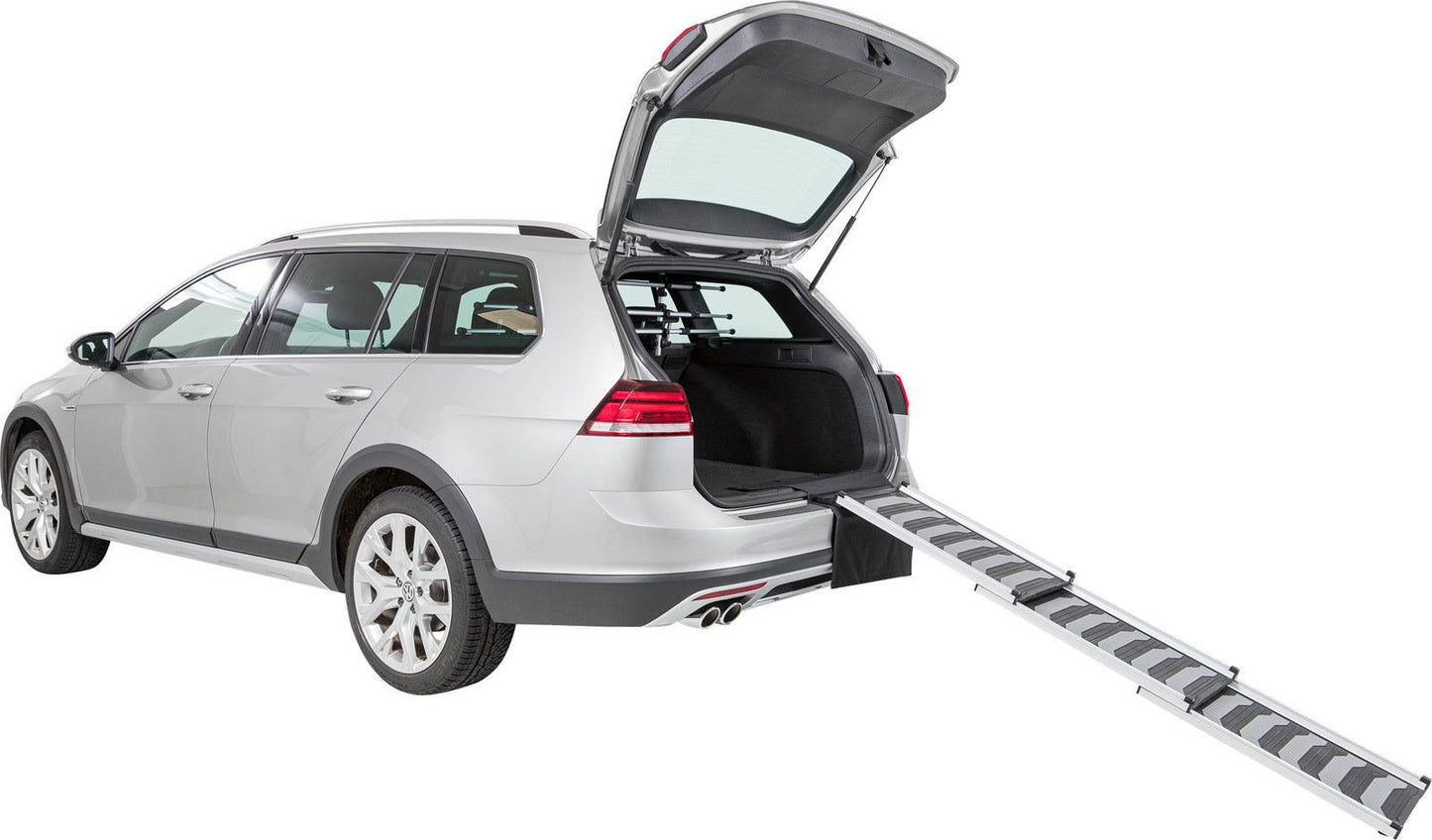 Trixie Ramp, 3-fold telescopic, 40 x 78-175 cm, 6.8 kg, black/grey.