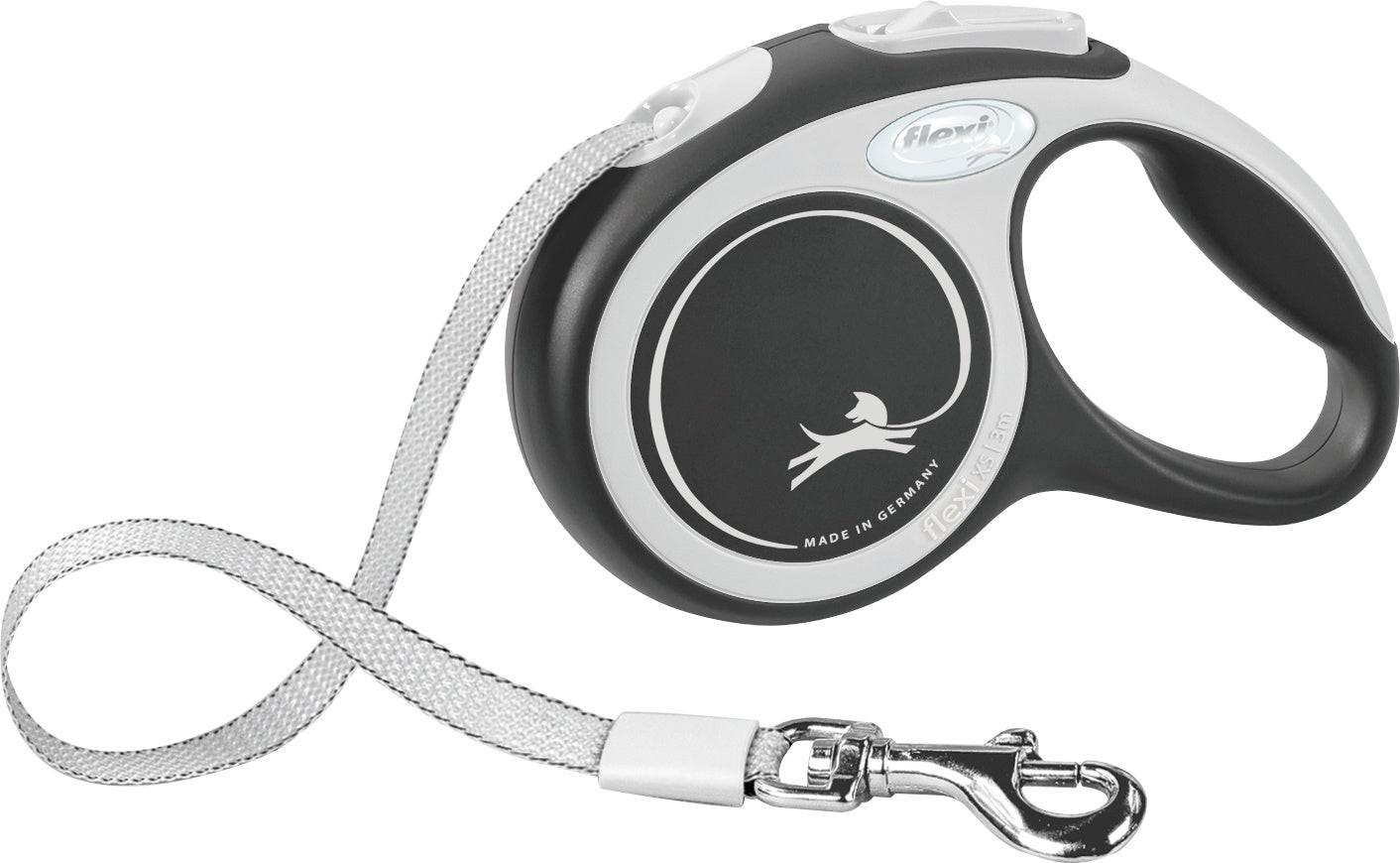 Trixie flexi New COMFORT, tape leash, M: 5 m, black.