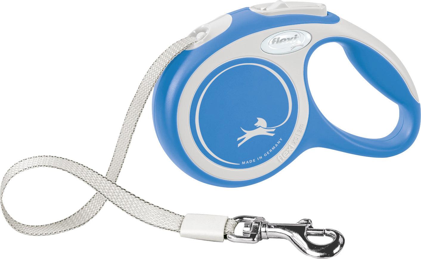 Trixie flexi New COMFORT, tape leash, M: 5 m, blue.
