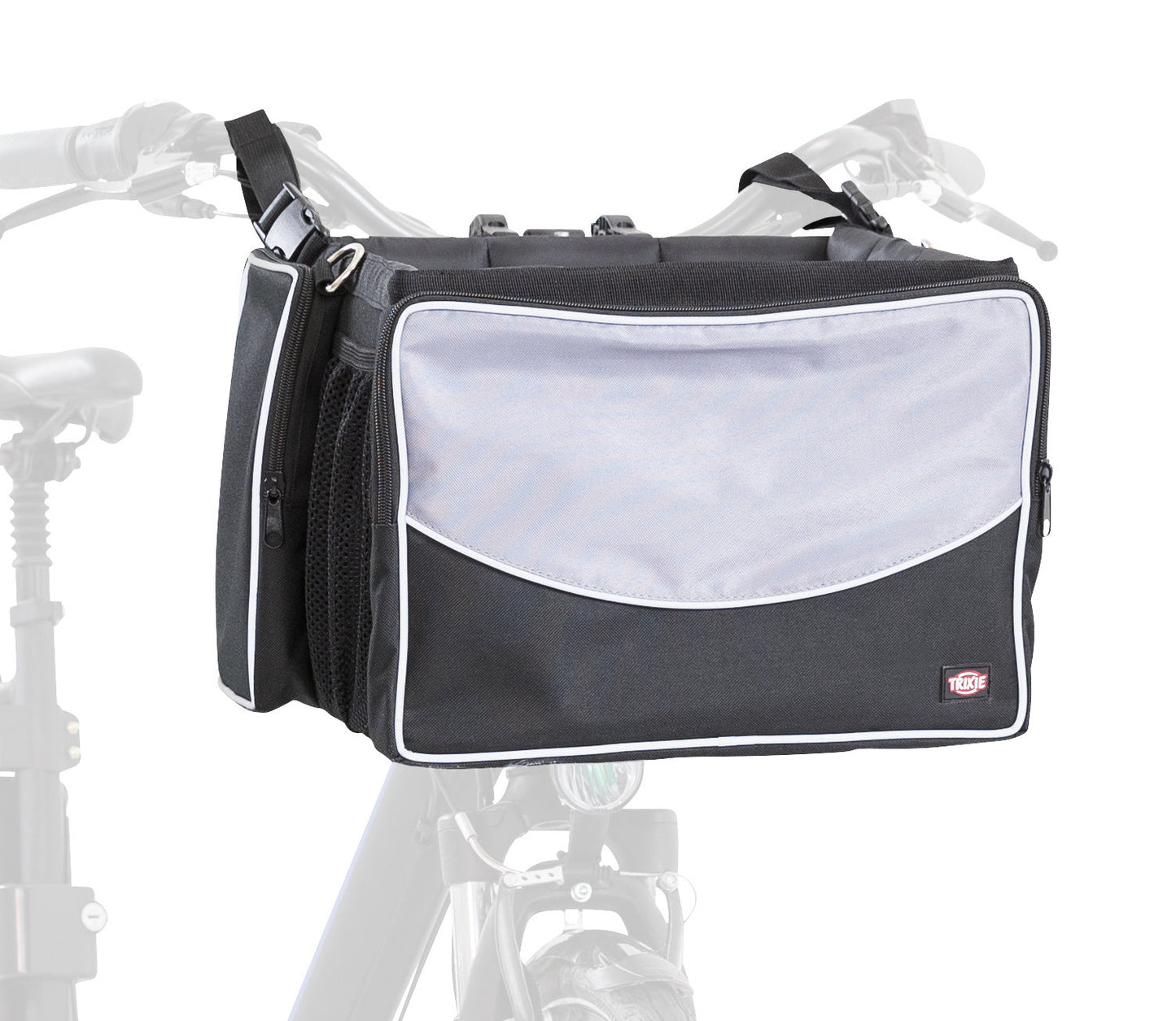 Trixie Front-box for bicycles, 41 x 26 x 26 cm, black/grey