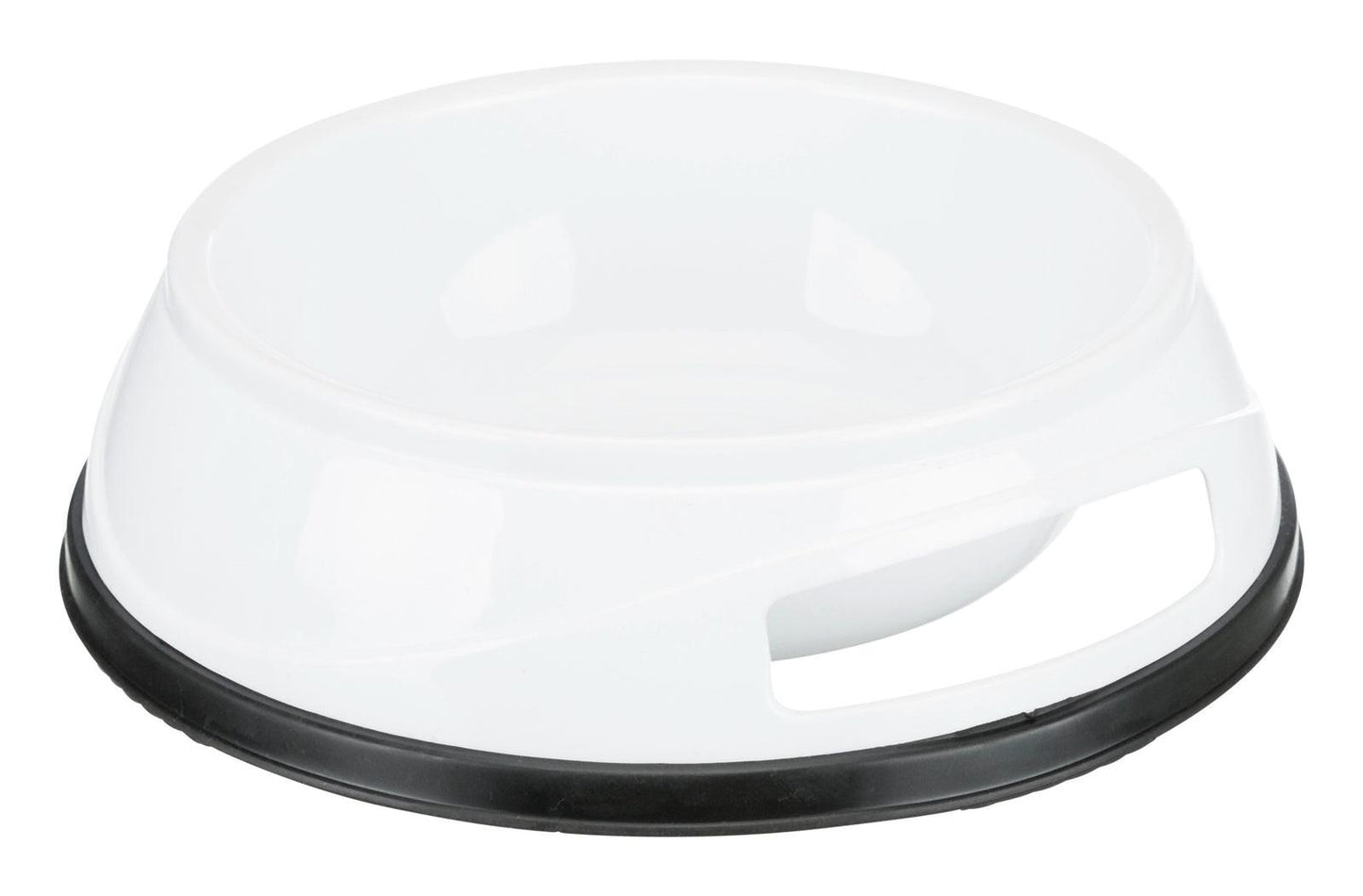 Trixie Plastic bowl, rubber base ring, 0.5 l/diam. 14 cm.