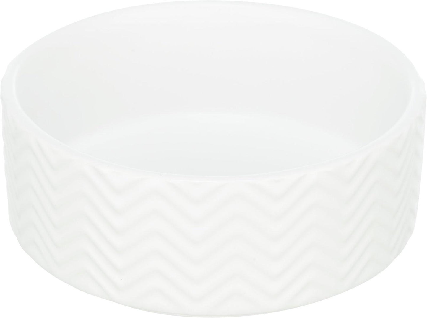 Trixie Bowl ceramic, 0.9 l/diam. 16 cm, white.