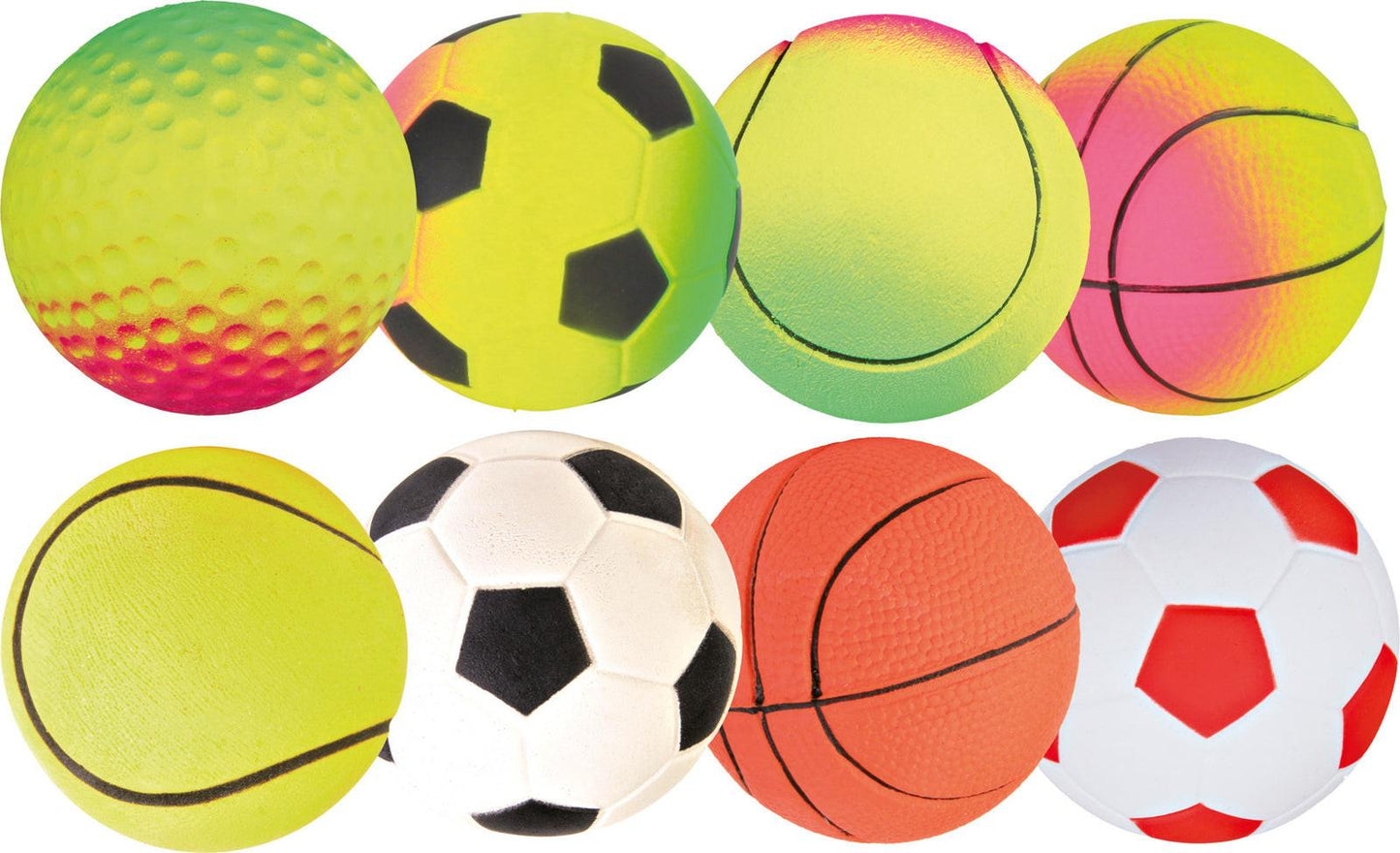 Trixie Neon ball, foam rubber, 4.5 cm, sorted.