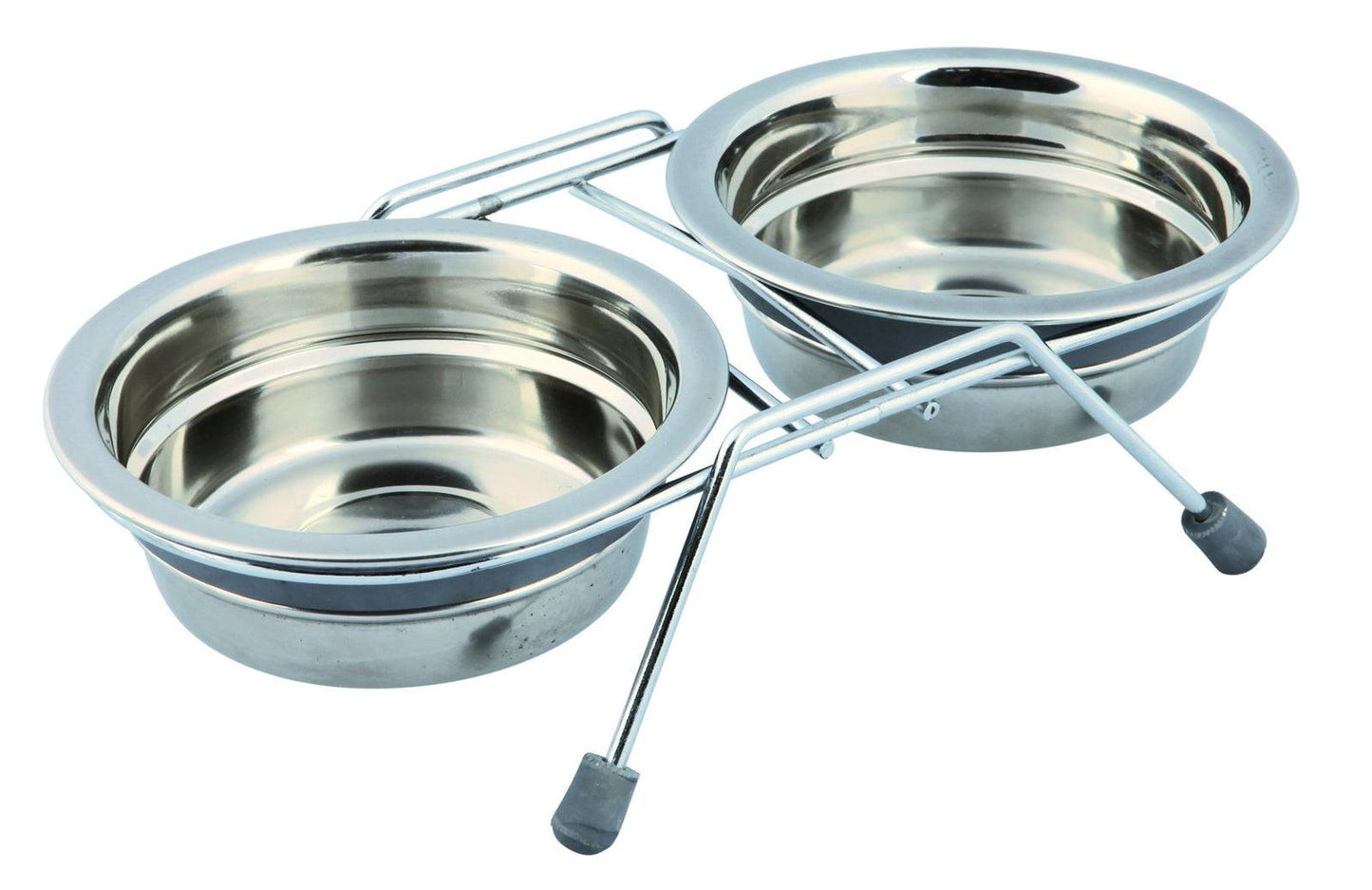Trixie Eat on Feet bowl set, anti-rattle, 2 x 0.25 l/diam. 11 cm.