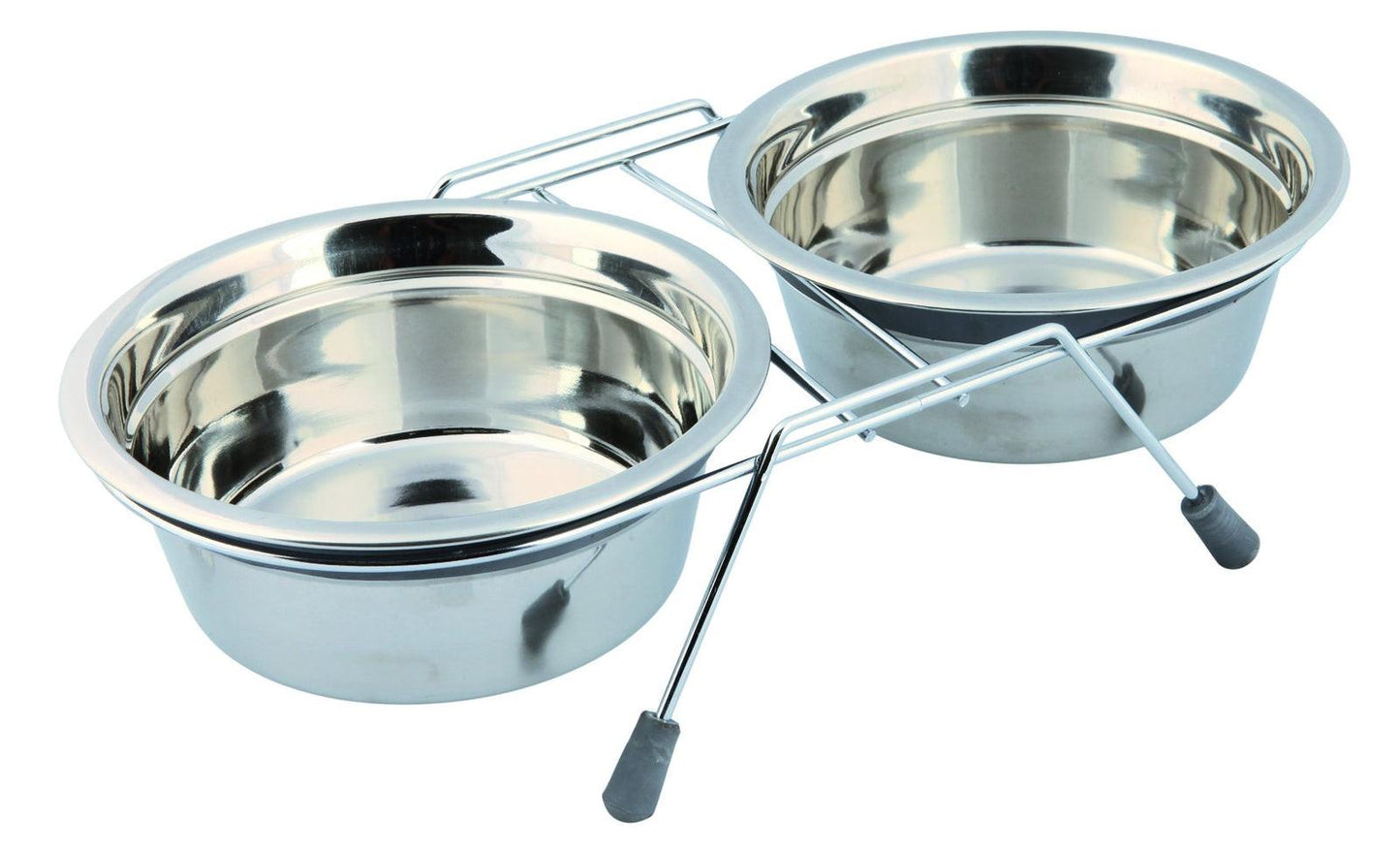 Trixie Eat on Feet bowl set, anti-rattle, 2 x 0.9 l/diam. 16 cm.