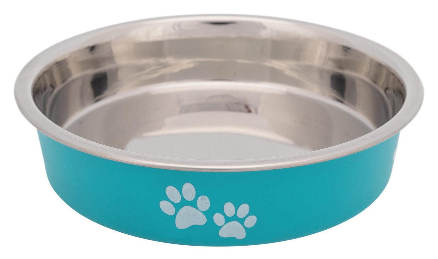 Trixie Cat bowl for short-nosed breeds, stainless steel, 0.25 l/diam. 13 cm.