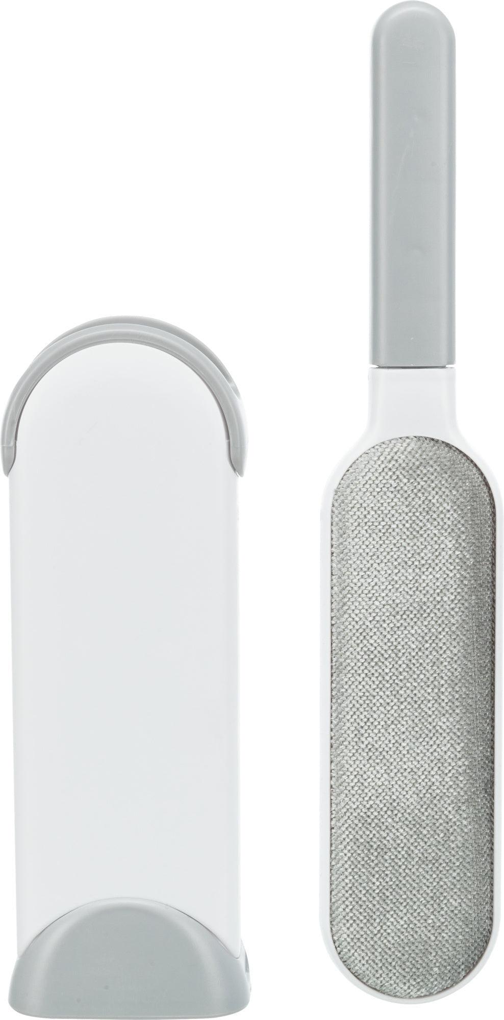Trixie Lint brush with cleaning base, 33 cm, white/grey.