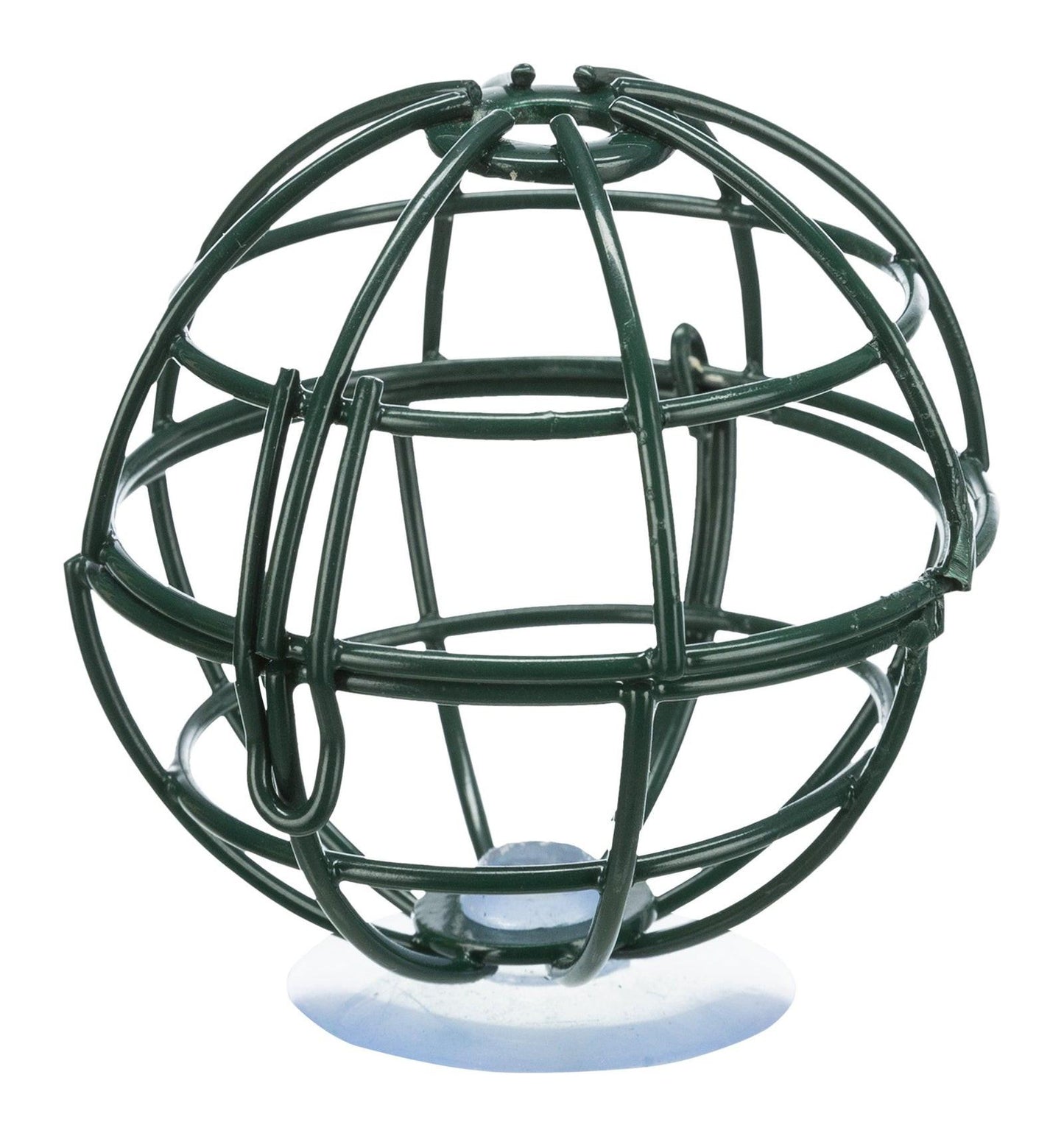 Trixie Fat ball feeder for window pane, metal, x· 7 cm, dark green.