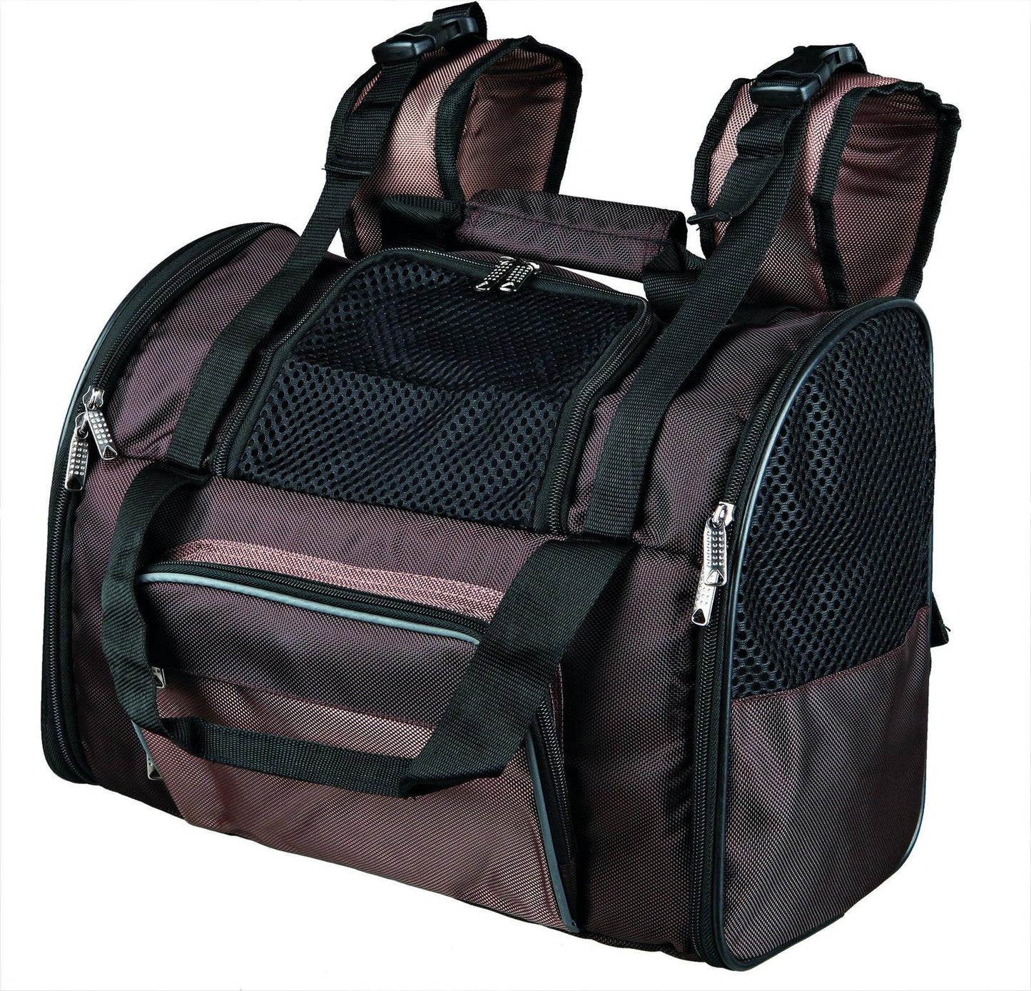 Trixie Shiva backpack, 41 x 30 x 21 cm, brown/beige.