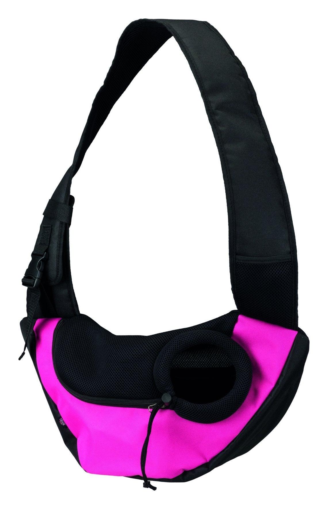 Trixie Sling Front Bag, 50 x 25 x 18 cm, pink/black.