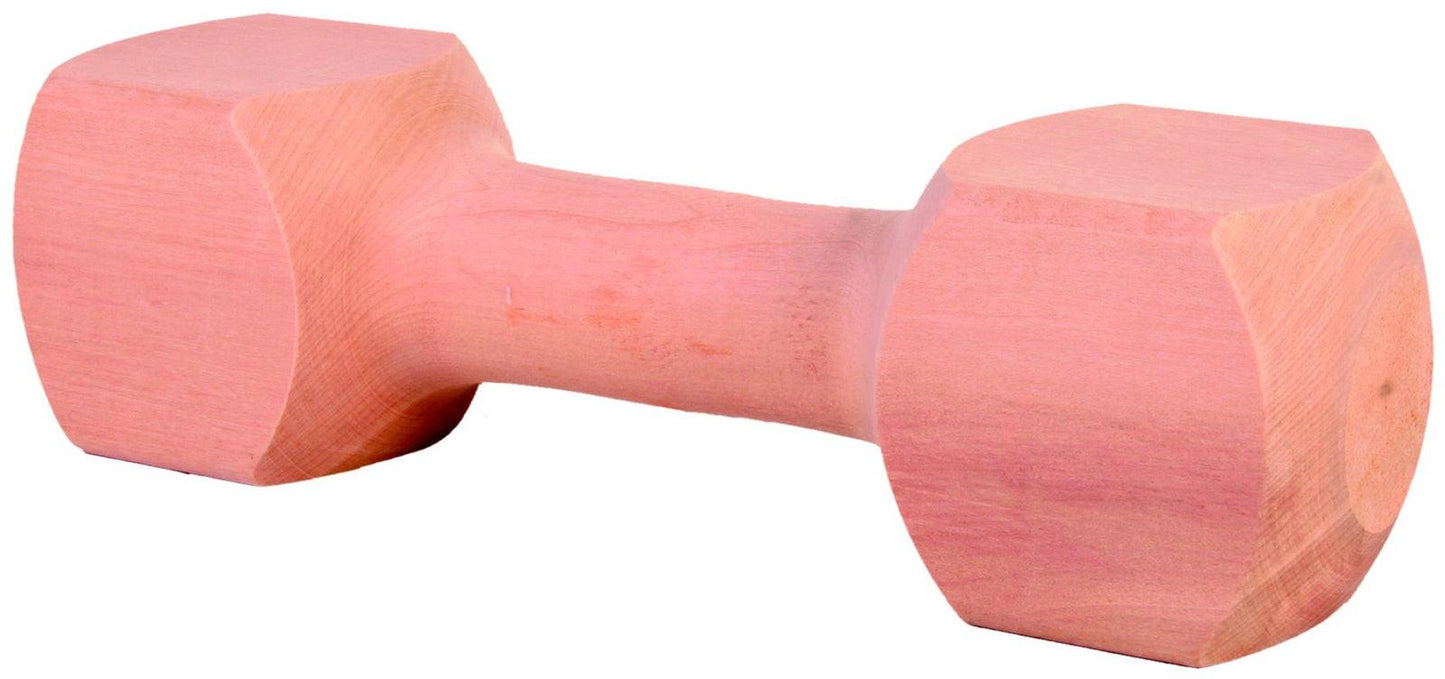Trixie Wooden retrieving dumbbell, angular, approx. 400 g.