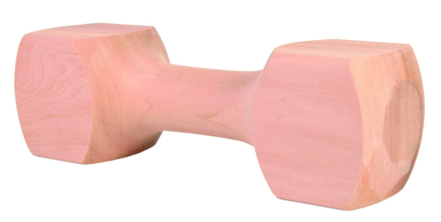 Trixie Wooden retrieving dumbbell, angular, approx. 650 g.
