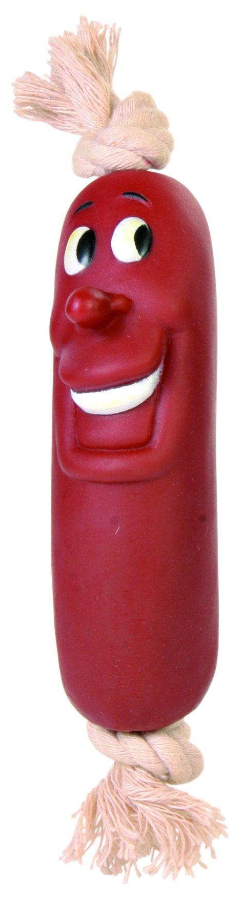 Trixie Snack Toy sausages on a rope, vinyl, 11 cm.
