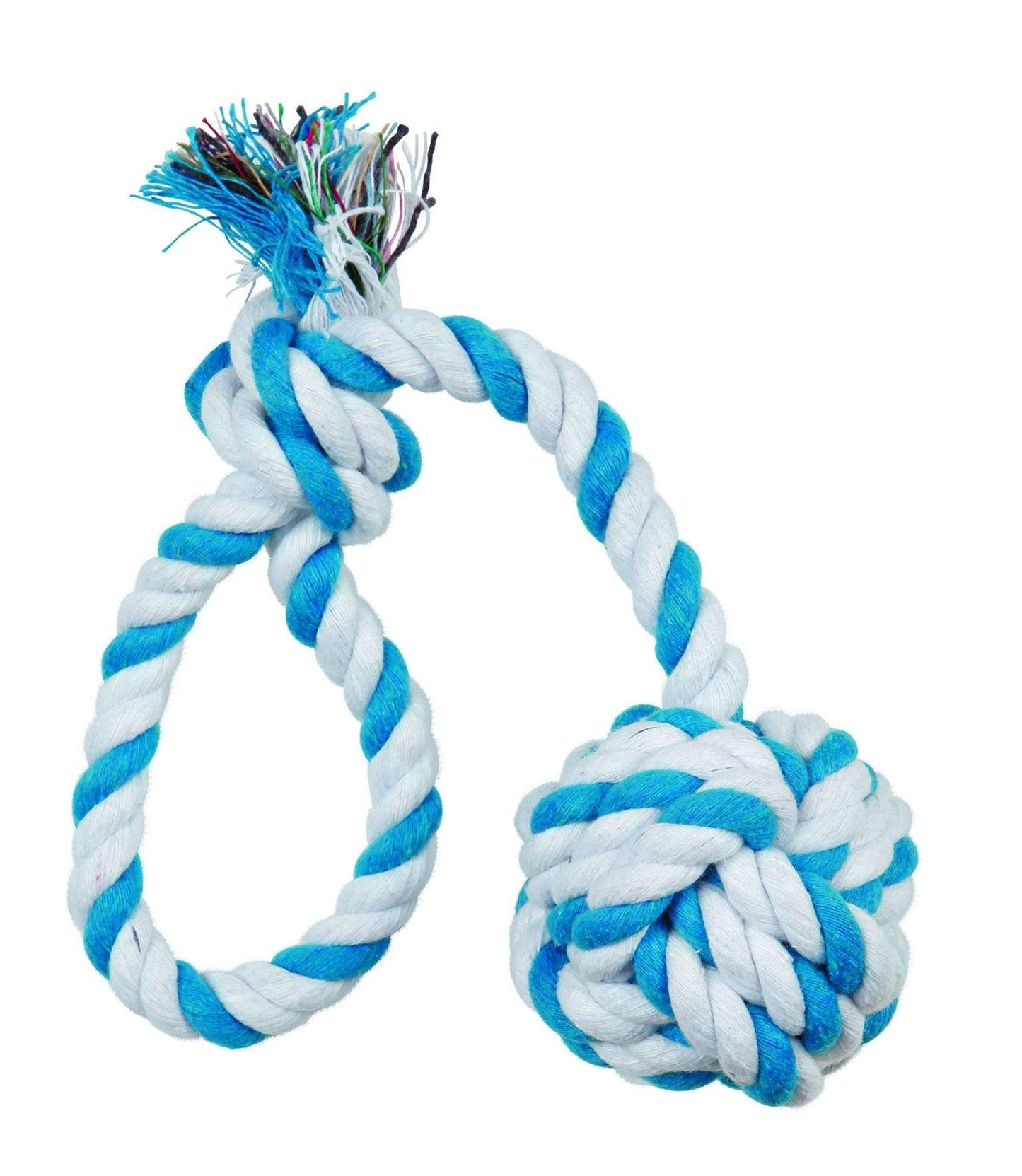 Trixie Playing rope with woven-in ball, diam. 5.5 cm/30 cm.