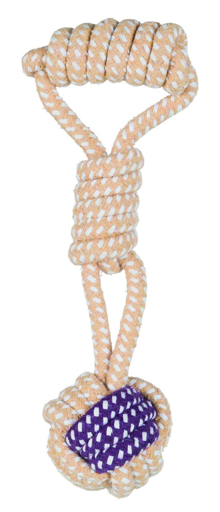 Trixie Junior knot ball on a rope, diam. 6/23 cm.