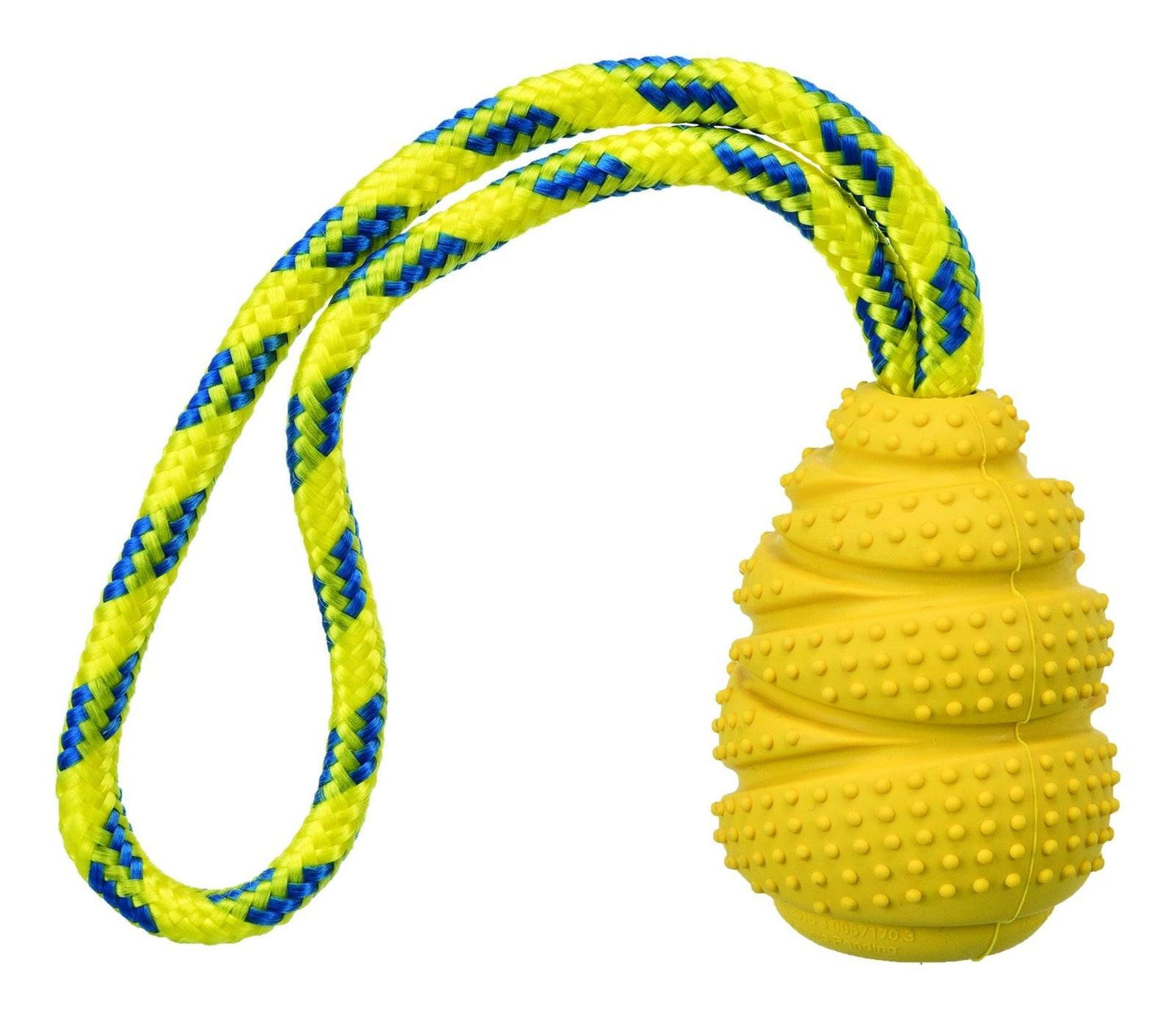Trixie Sporting jumper on a rope, natural rubber, 7 cm/25 cm.