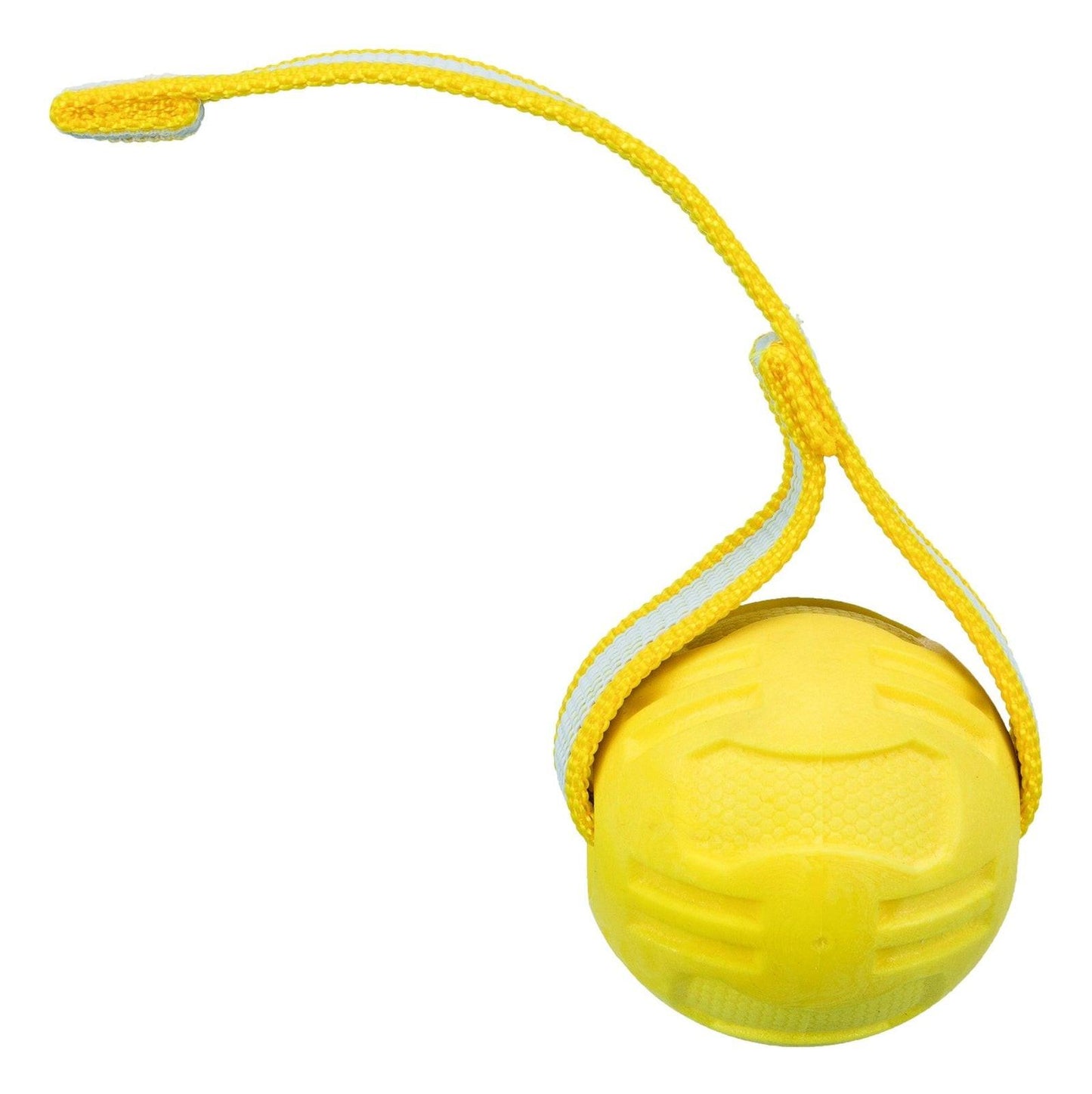 Trixie Sporting ball with strap, TPR, diam. 6 cm/20 cm.