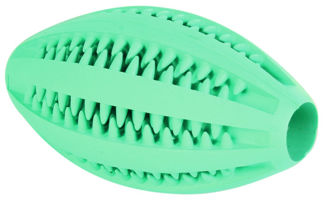 Trixie Denta Fun rugby ball, mint flavour, natural rubber, 11 cm