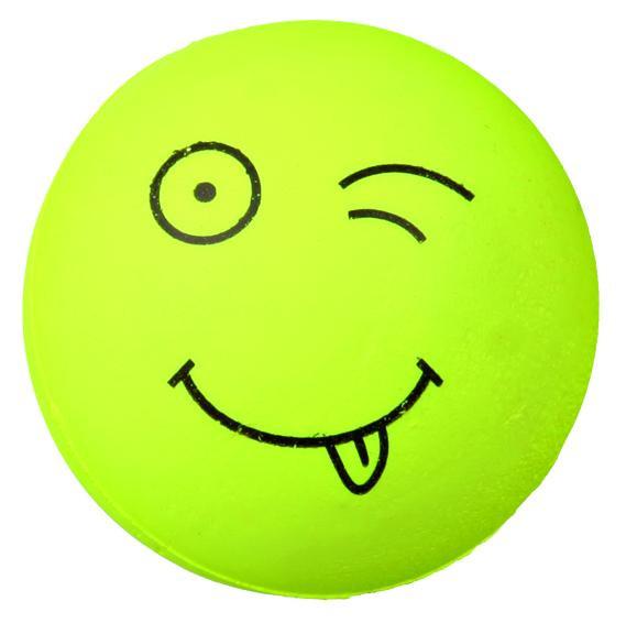 Trixie 4 smiley balls, foam rubber, diam. 6 cm.
