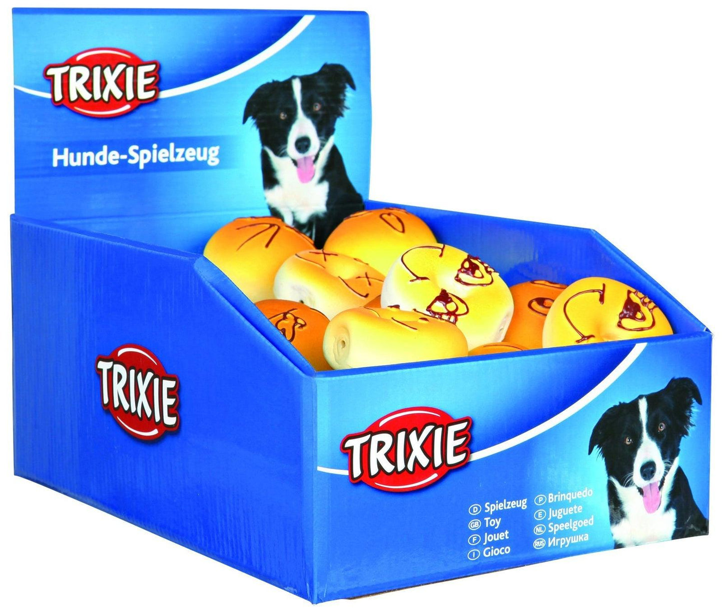 Trixie 44 bagels/rolls, latex, diam. 6 cm.