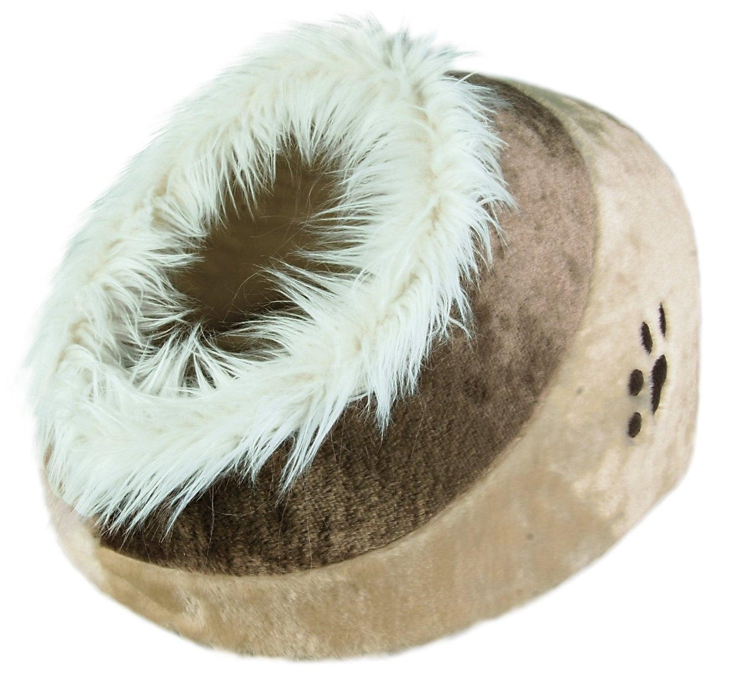 Trixie Minou cuddly cave, 41 x 30 x 50 cm, beige/brown.